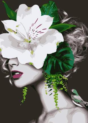 Картины по номерам нежный цветок 40*50 см