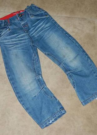 Джинсы детские синие на мальчика 3-4 года tu