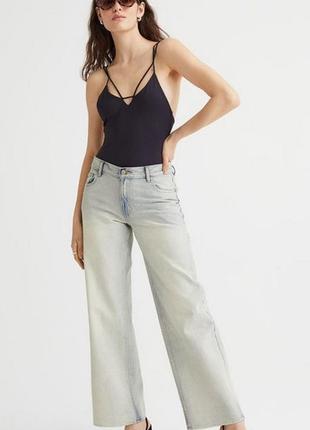 1, широкие джинсы с низкой посадкой размер uk14 euro42 наш 48 h&m