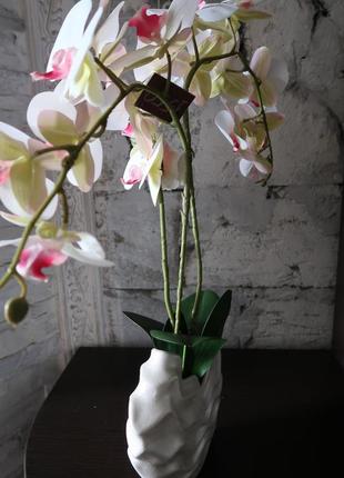 Декор для дома и офиса-орхидея искусственная орхидея фаленопсис,75 см5 фото