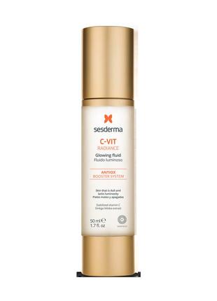 Флюїд для сяйва шкіри sesderma c-vit radiance glowing fluid 50 мл