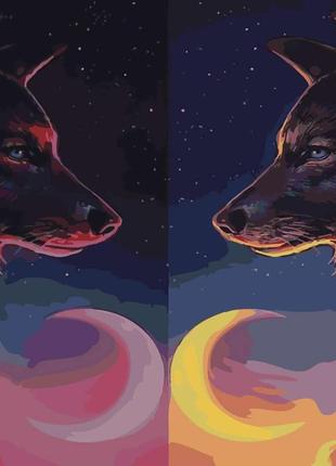 Картина за номерами зеркальні хижаки 40х50 см sy6503