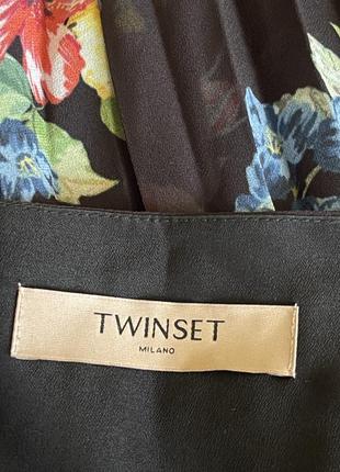 Шовкова сукня сарафан плисе бренд twinsets5 фото