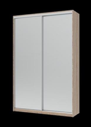 Шафа купе сіті лайт doros дуб сонома 2 дзеркала 150х45х225 (42002038)