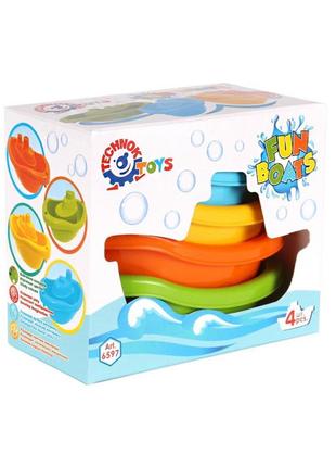 Іграшка для ванної "кораблики" технок 6597txk