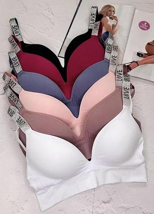 Топ бюст з блискучими шлейками