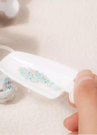 Лоток маникюрный для глиттера, блесток3 фото