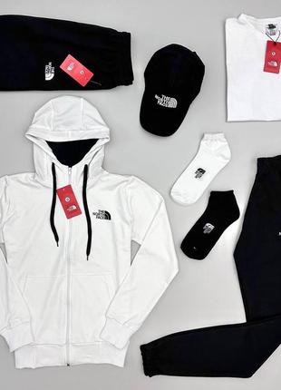 Набір 7в1 the north face: кофта-штани-футболка-шорти-кепка-2пари носки