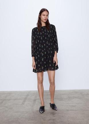 Платье шифон s-m zara