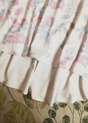 Фирменная шикарная юбка в цветочный принт2 фото