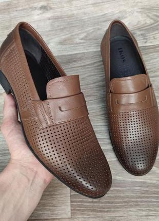 Летние туфли коричневого цвета