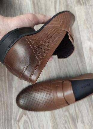 Летние туфли коричневого цвета6 фото