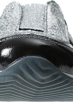 Туфлі, кросівки для дівчинки рр34 чорні з сріблястим lapsi2 фото