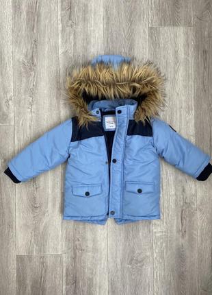Крутезна куртка зимова парка sinsay (74-80 см)1 фото