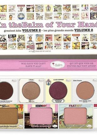 Палітра для макіяжу thebalm in thebalm of your hand greatest hits volume 2 palette