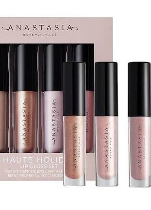 Набор мини блесков для губ anastasia beverly hills - haute holiday