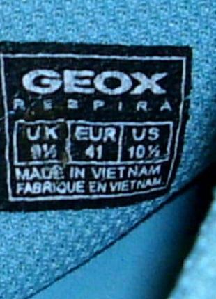 Туфли мокасины кроссовки geox respira ,кожа текстиль,vietnam, 26,5 см3 фото