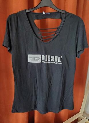 Женская футболка diesel1 фото