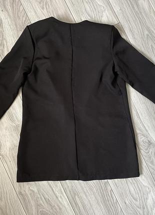 Черный новый пиджак4 фото