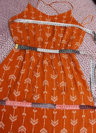 Платье (сарафан) кирпичного цвета от calliope (италия)5 фото