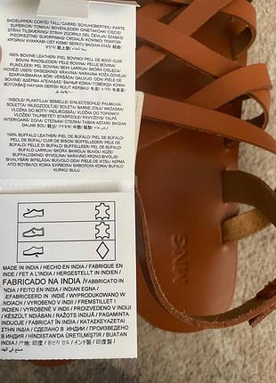 Mangooutlet. кожаные босоножки на ремешке, 38 р. (24,3 см)5 фото