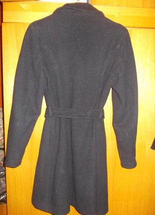 Пальто осіннє чорне типу драп5 фото