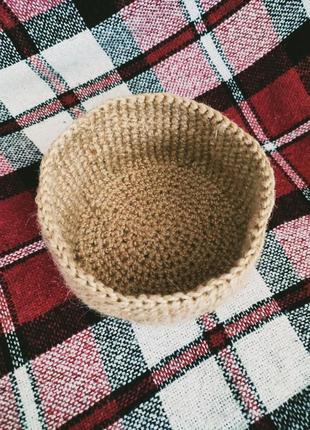 Корзина из джута. корзинка. подставка. подставка из джута. органайзер. ручная работа