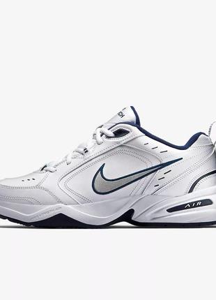 Мужские кроссовки nike air monarch white blue 40-41-42-43-44-454 фото