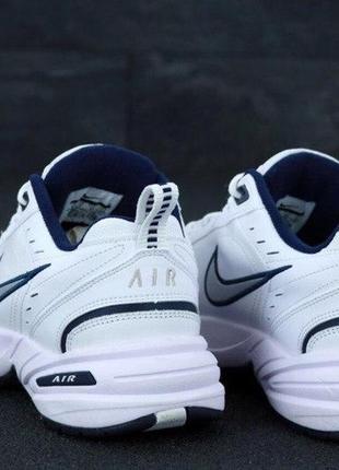 Мужские кроссовки nike air monarch white blue 40-41-42-43-44-455 фото