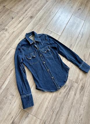 Жіноча джинсова сорочка від zara