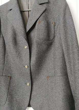 Del mod 100% wool роскошный шерстяной пиджак жакет3 фото