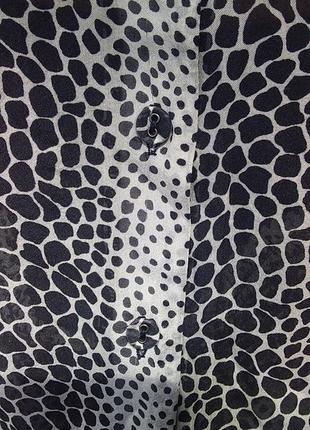 David lawrence шелковая блуза рубашка винтаж с звериный принт леопарард завязка бант галстук романтик4 фото
