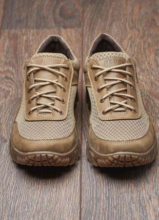 Тактические летние кроссовки койот, тактичні літні кросівки натуральна шкіра /сітка, військове тактичне взуття 40-45 рр7 фото