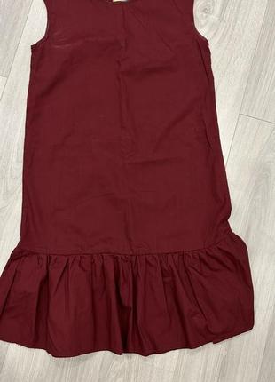 Платье бардовое