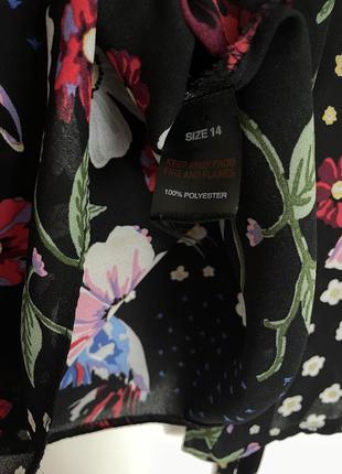Блуза с завязками в цветочный принт new look4 фото
