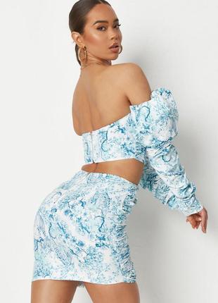 Літня асиметрична спідниця із драпіровкою missguided