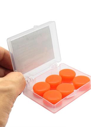 Беруші силіконові для сну водонепроникні 6 штук (3 пари)