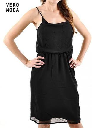 Відмінна двошарова літня сукня-сарафан модного бренду  із данії vero moda.1 фото