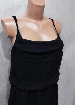 Отличное двухслойное летнее платье-сарафан модного бренда из данных vero moda.4 фото