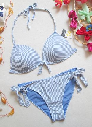 Суперовый фактурный раздельный купальник в полоску primark 💜🍹💜