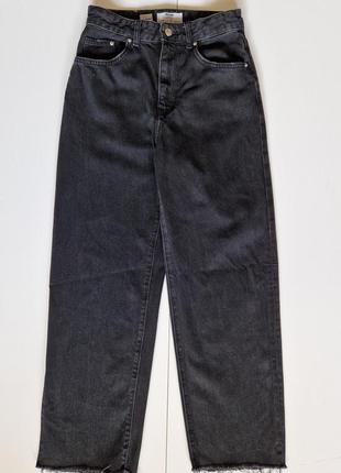 Черные джинсы bershka с разрезами3 фото