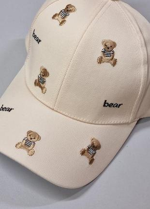 Женская кепка бейсболка burb медведь