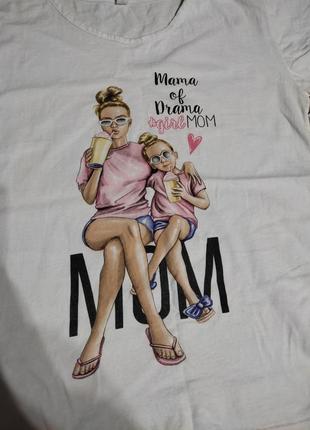 Футболочки футболки фемелілук мама донечка2 фото