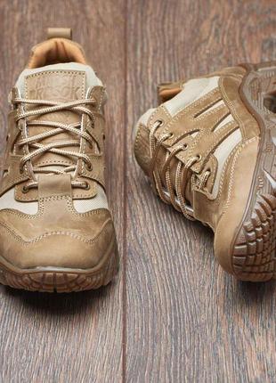 Тактические кожаные кроссовки койот, тактичні кросівки натуральна шкіра /кордура , військове тактичне взуття 40-45 рр4 фото