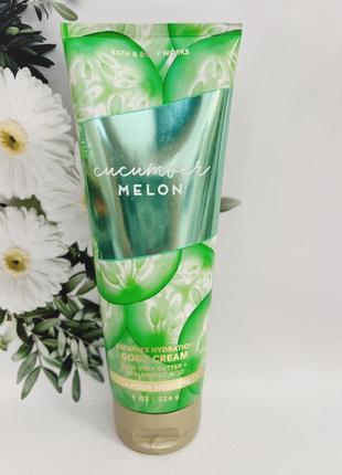 Набор крем для тела + лосьон cucumber melon от bath and body works
