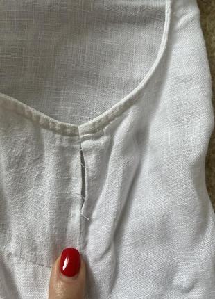 Лляна блуза з вишивкою льон натуральний 100%4 фото
