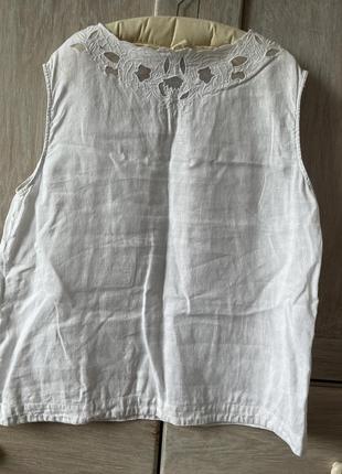 Лляна блуза з вишивкою льон натуральний 100%7 фото