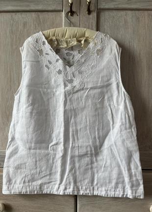 Лляна блуза з вишивкою льон натуральний 100%9 фото