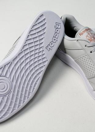 Женские оригинальные кожаные кроссовки reebok ad court grey6 фото