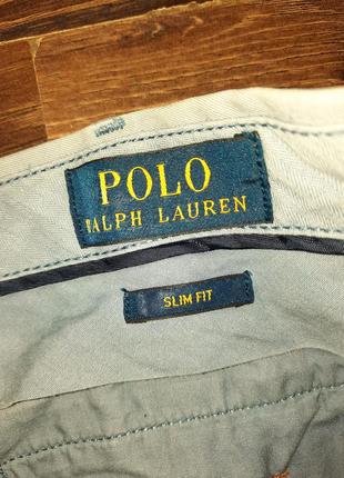 Чоловічі голубі штани брюки polo ralph lauren8 фото